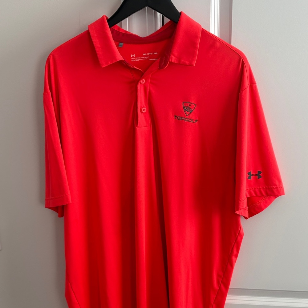 Under Armour Bright Orange Men’s Golf Polo